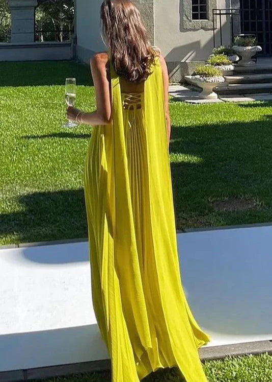 Zaira | Robe longue plissée