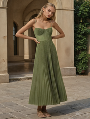 Robe bustier mi-longue sans manches Hayley