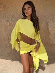 Ainsley | Leinen-Sarong-Set