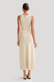 Fiona | Robe longue sans manches en tricot