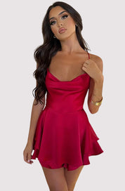 Lilly | Satin-Minikleid