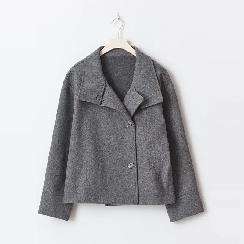 Martha | High-Neck Wool-Blend Jacket