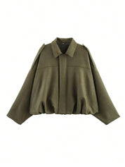 Kaori | Veste pilote texturée en daim