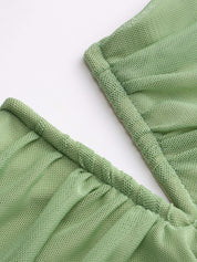 Camille | Robe midi froncée