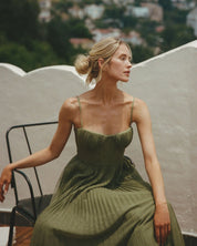 Robe bustier mi-longue sans manches Hayley
