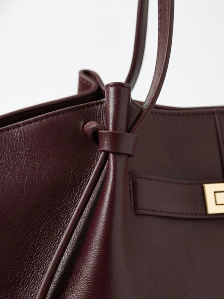 Adele | Leather Shopper Tote Bag