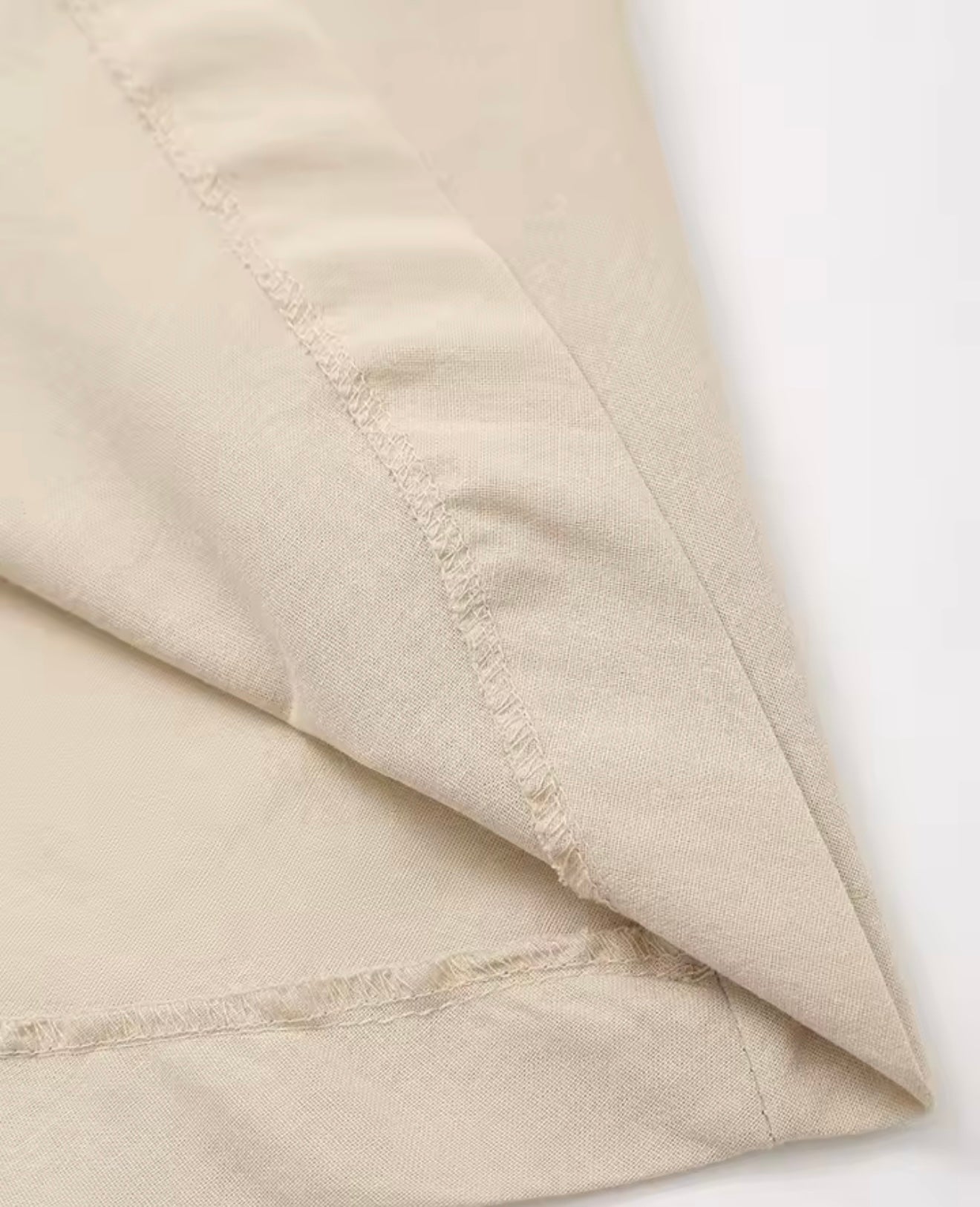 Cecilia | Linen Bow Strap Mini Dress