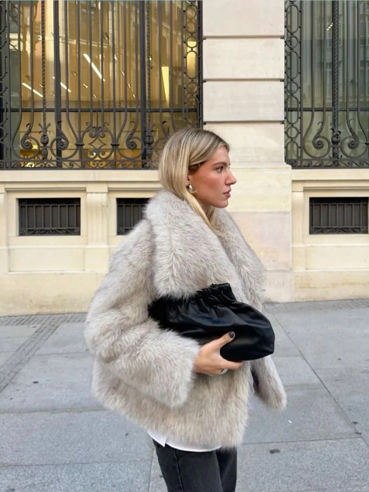 Adele | Faux Fur Oversized Coat