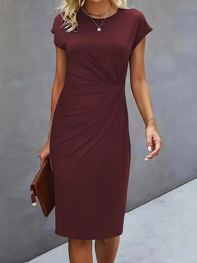 Women's Classic High-Quality Dress with Scoop Neck
