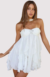 Lina | Ruffle Halter Dress