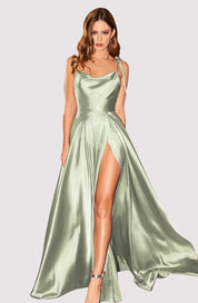 Snow White | Slit Maxi Dress