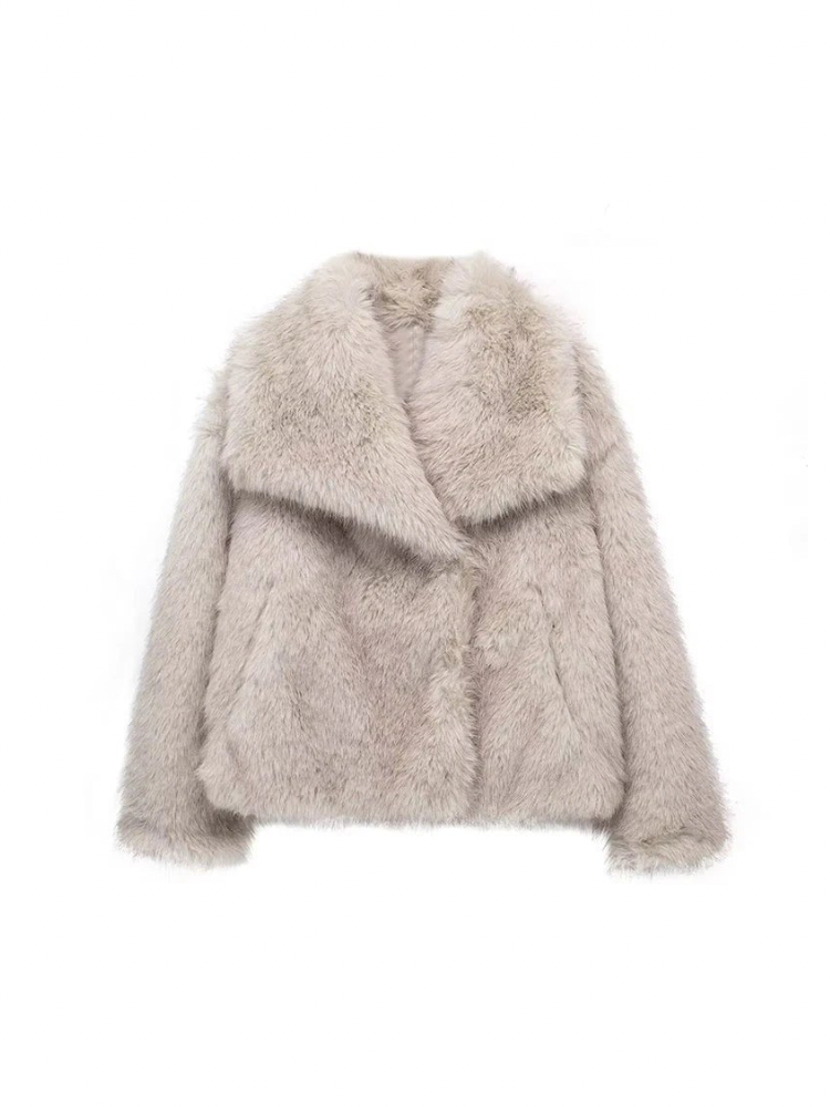 Adele | Faux Fur Oversized Coat