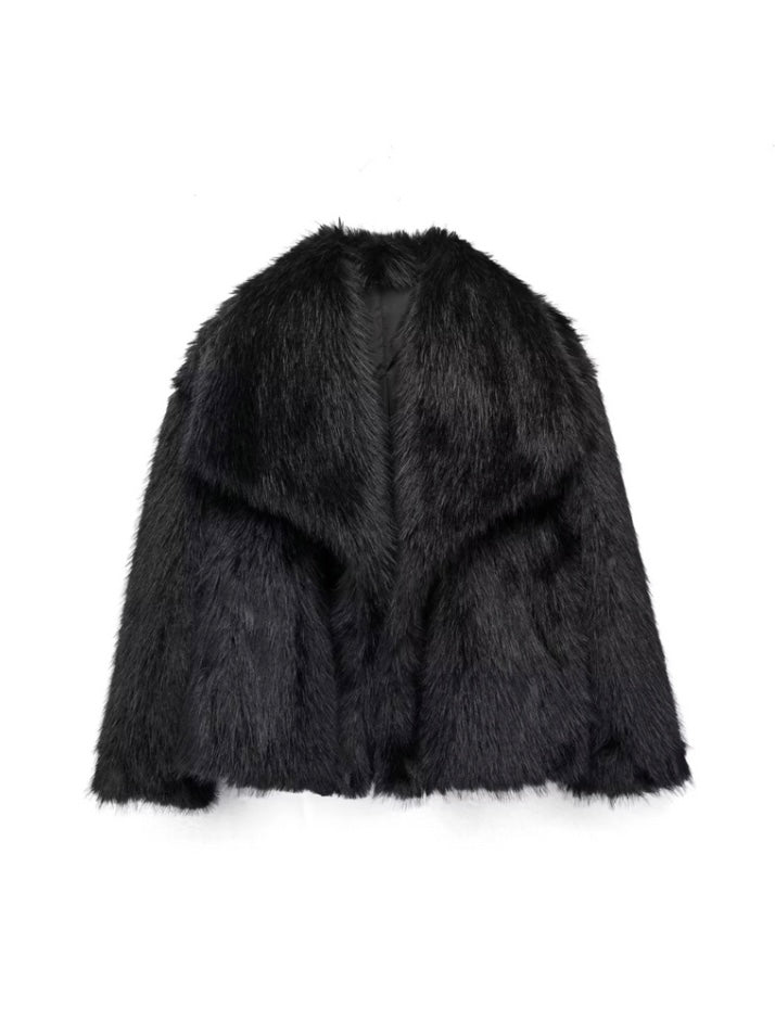 Adele | Faux Fur Oversized Coat