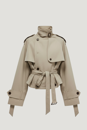 Alice | Oversized High-Neck Trench Jacket