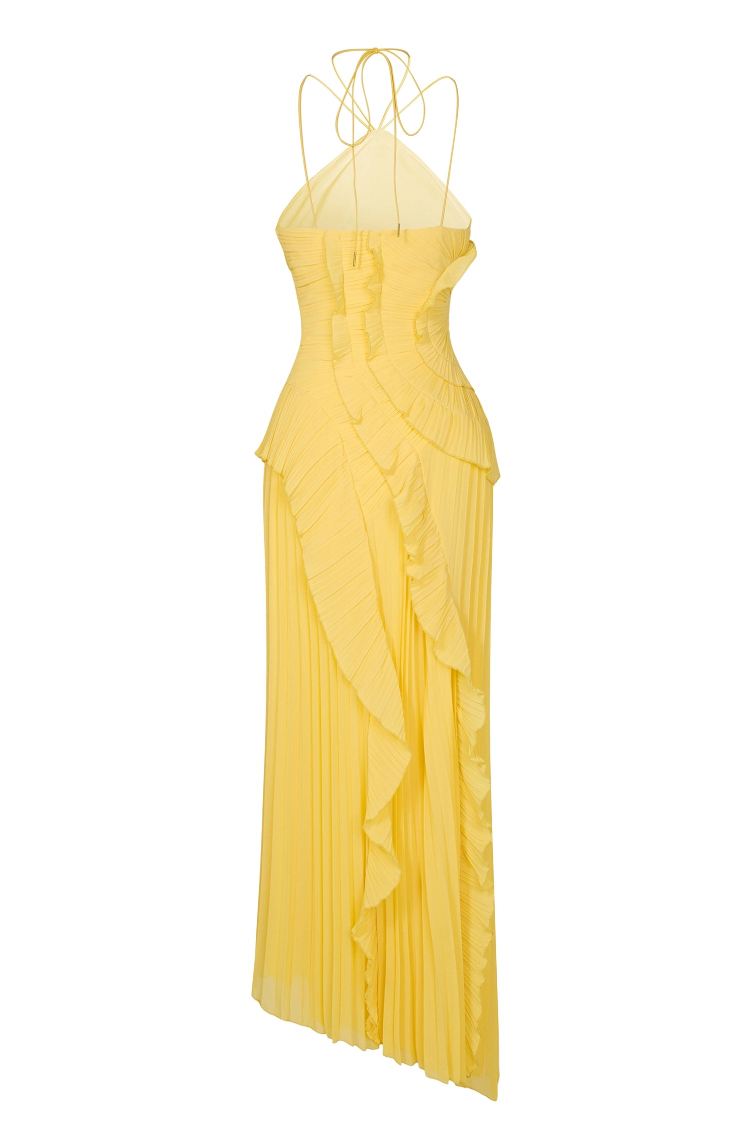 Luna | Robe longue à volants cascade