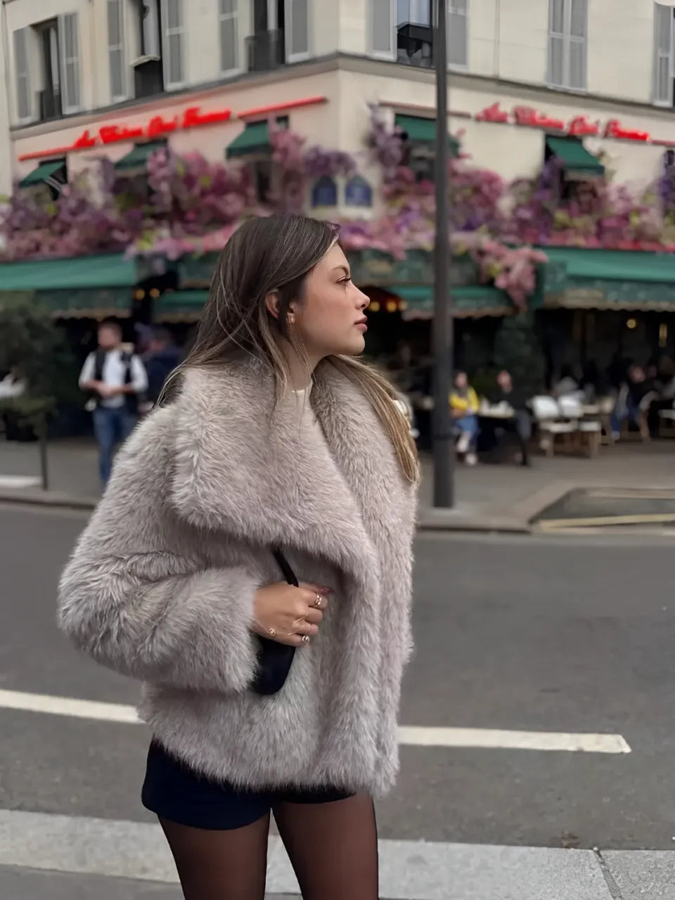 Adele | Faux Fur Oversized Coat
