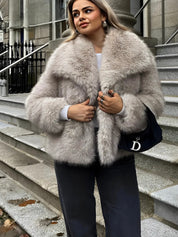 Adele | Faux Fur Oversized Coat