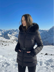 Floride | Doudoune imperméable à capuche en fausse fourrure