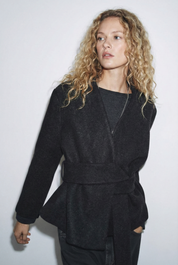 Esme | Textured Wrap Top