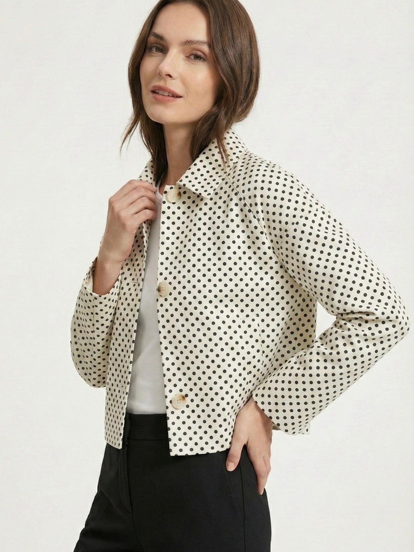 Dorothy | Double-Breasted Cropped Jacket