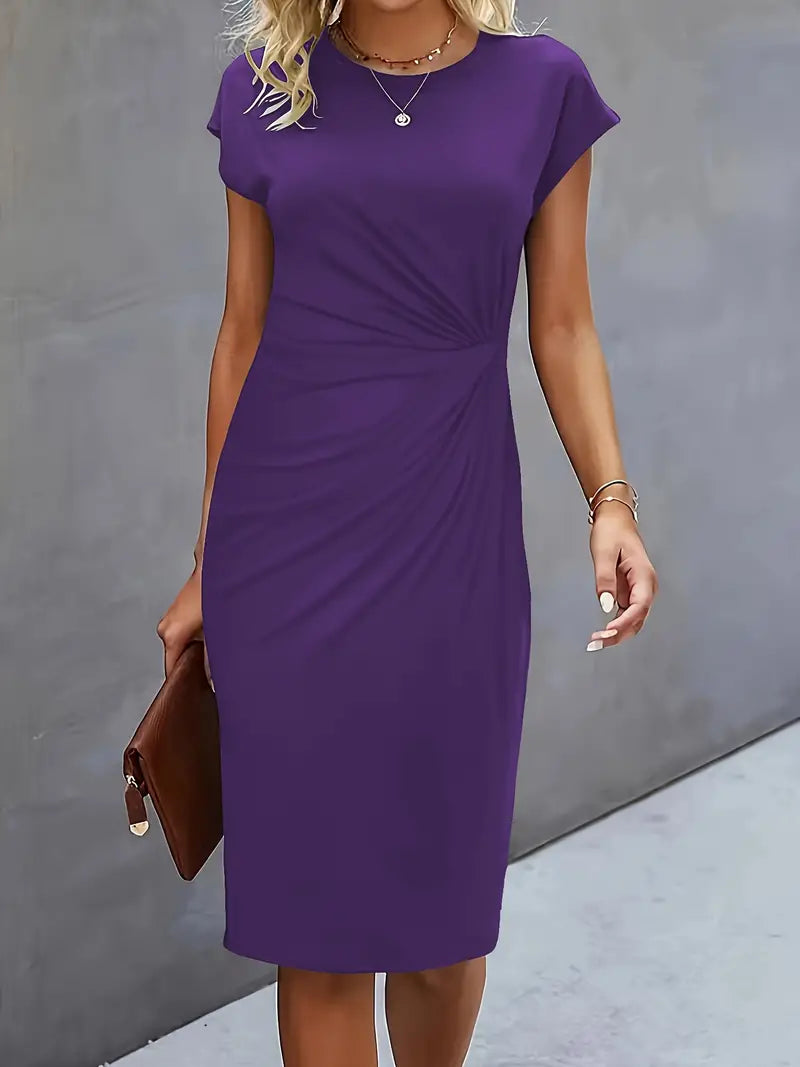 Women's Classic High-Quality Dress with Scoop Neck