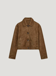 Ivy | Cropped Suede Jacket