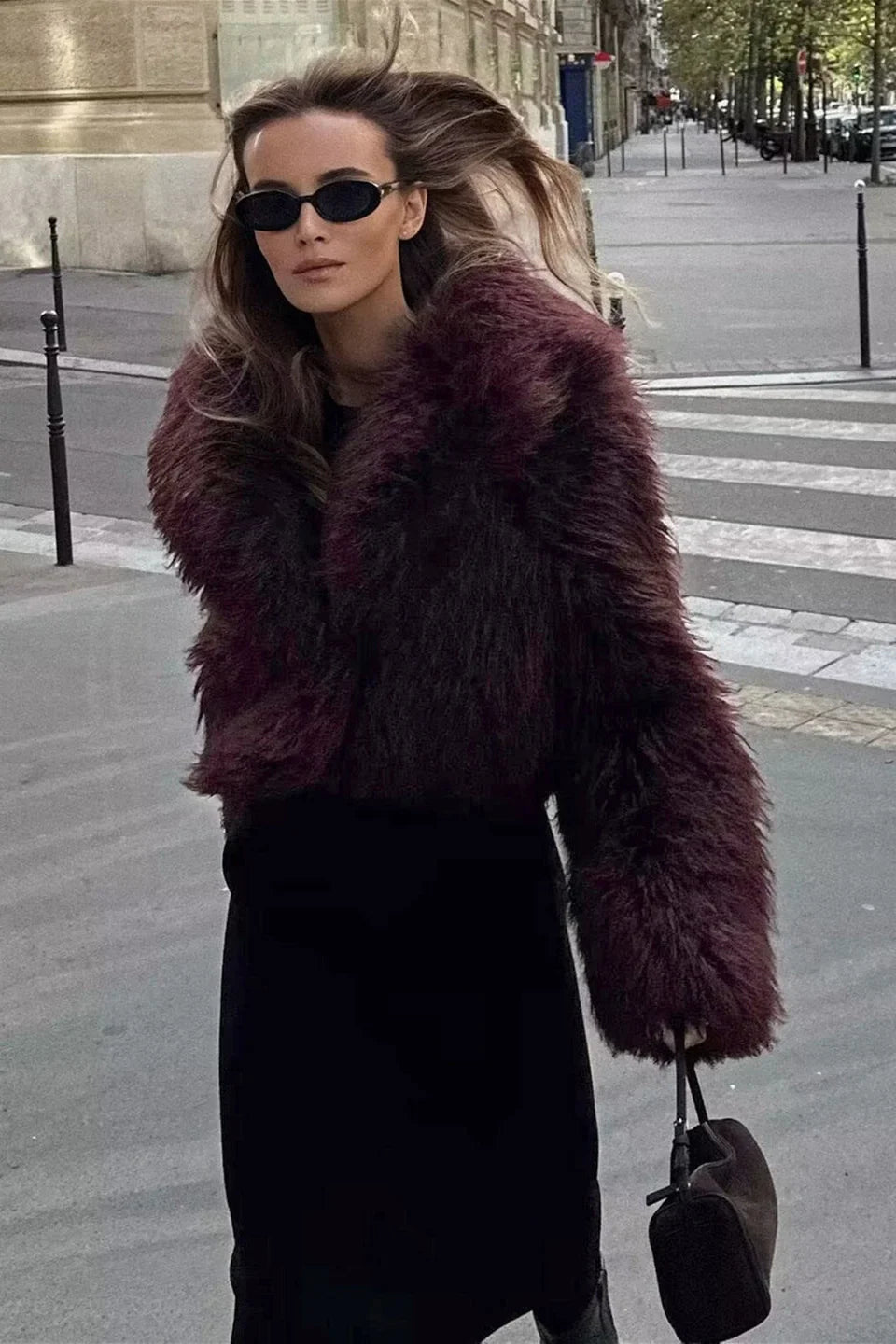 Adele | Faux Fur Oversized Coat