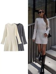 York | Autumn Knit Mini Dress (Buy 1 Get 1 Free + Complimentary Tights)