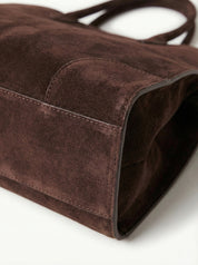 Henna | Suede Large Shopper Tote Bag