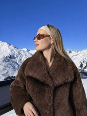 Adele | Faux Fur Oversized Coat