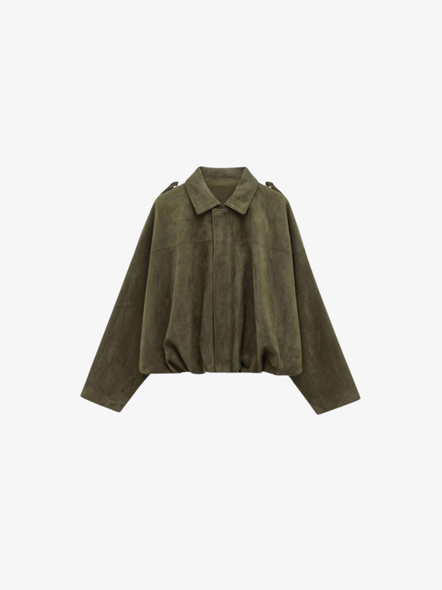 Lara | Suede Bomber Jacket