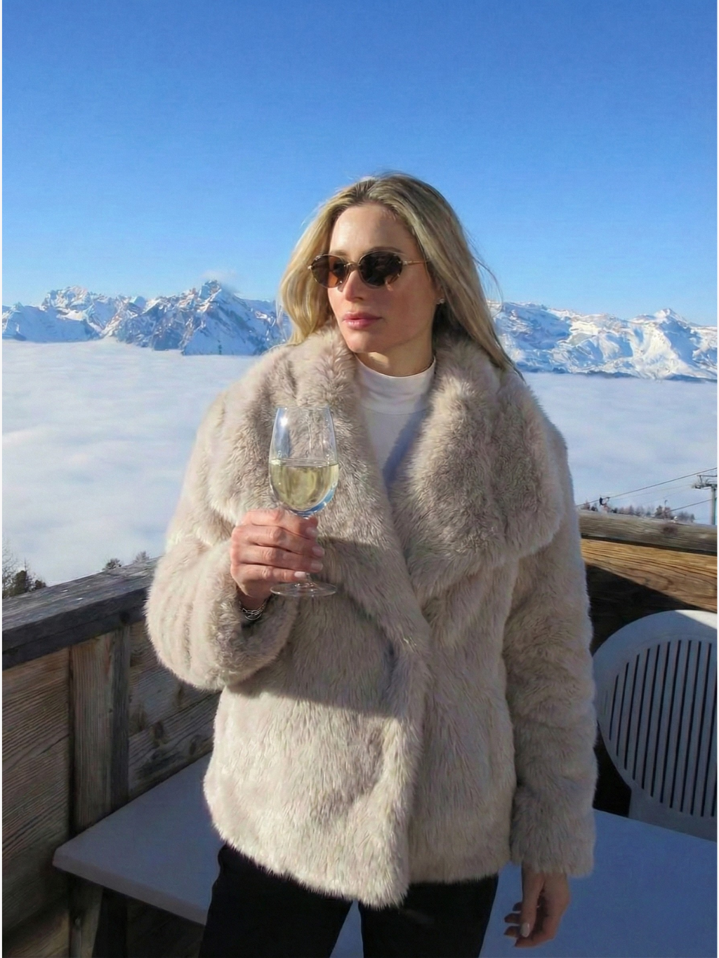 Adele | Faux Fur Oversized Coat