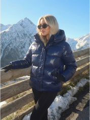 Copenhagen | Glossy Hooded Puffer Jacket