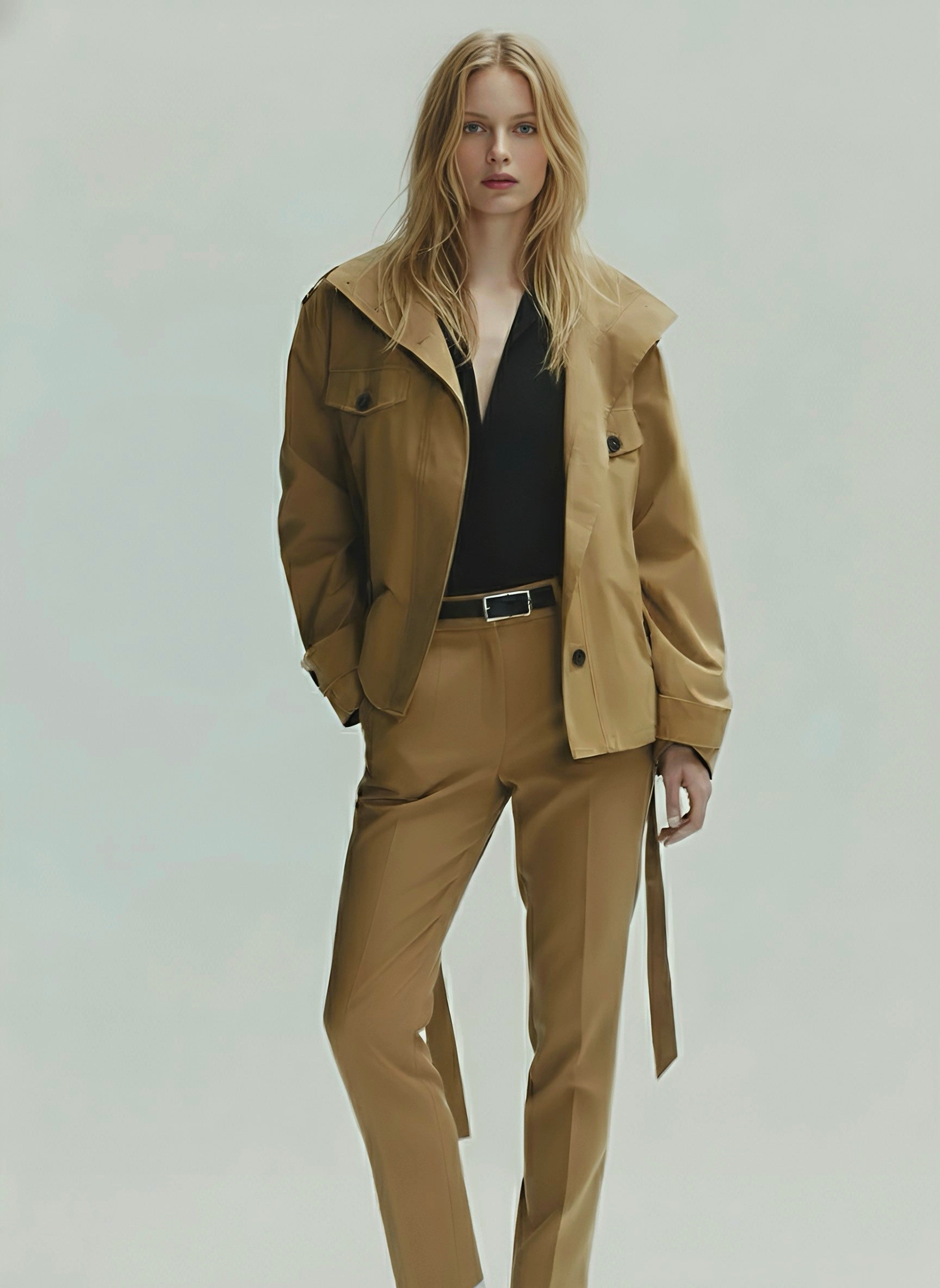 Freya | Belted Cotton Utility Trench