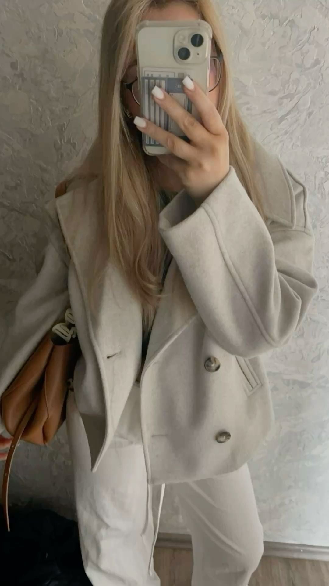 Wool Blend Double-Breasted Trench Coat | Maya