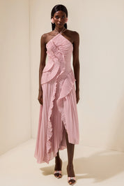 Luna | Robe longue à volants cascade
