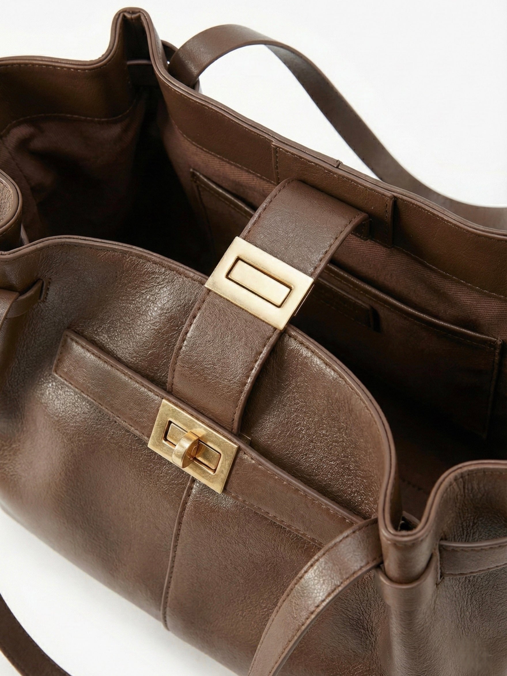 Adele | Leather Shopper Tote Bag