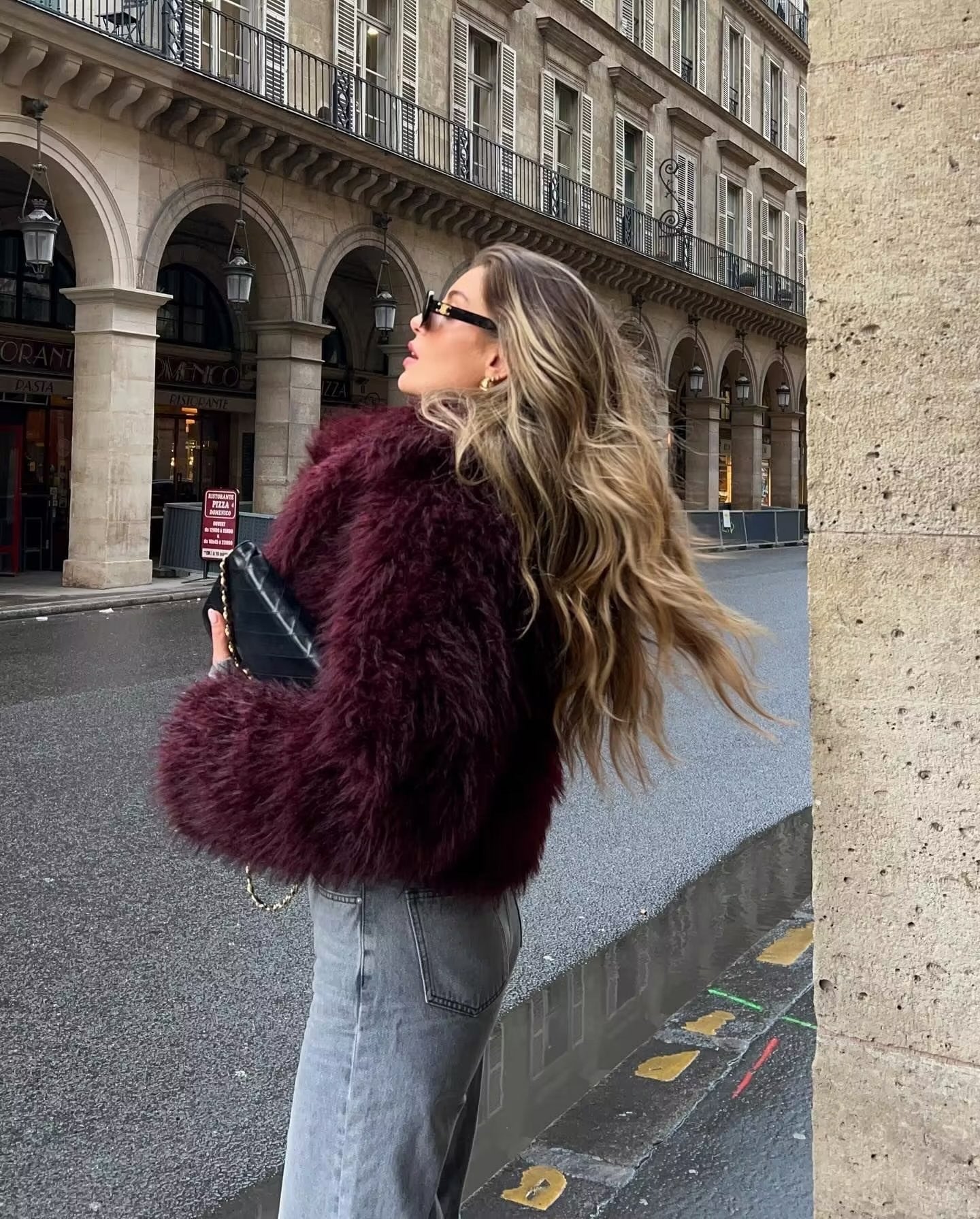 Adele | Faux Fur Oversized Coat