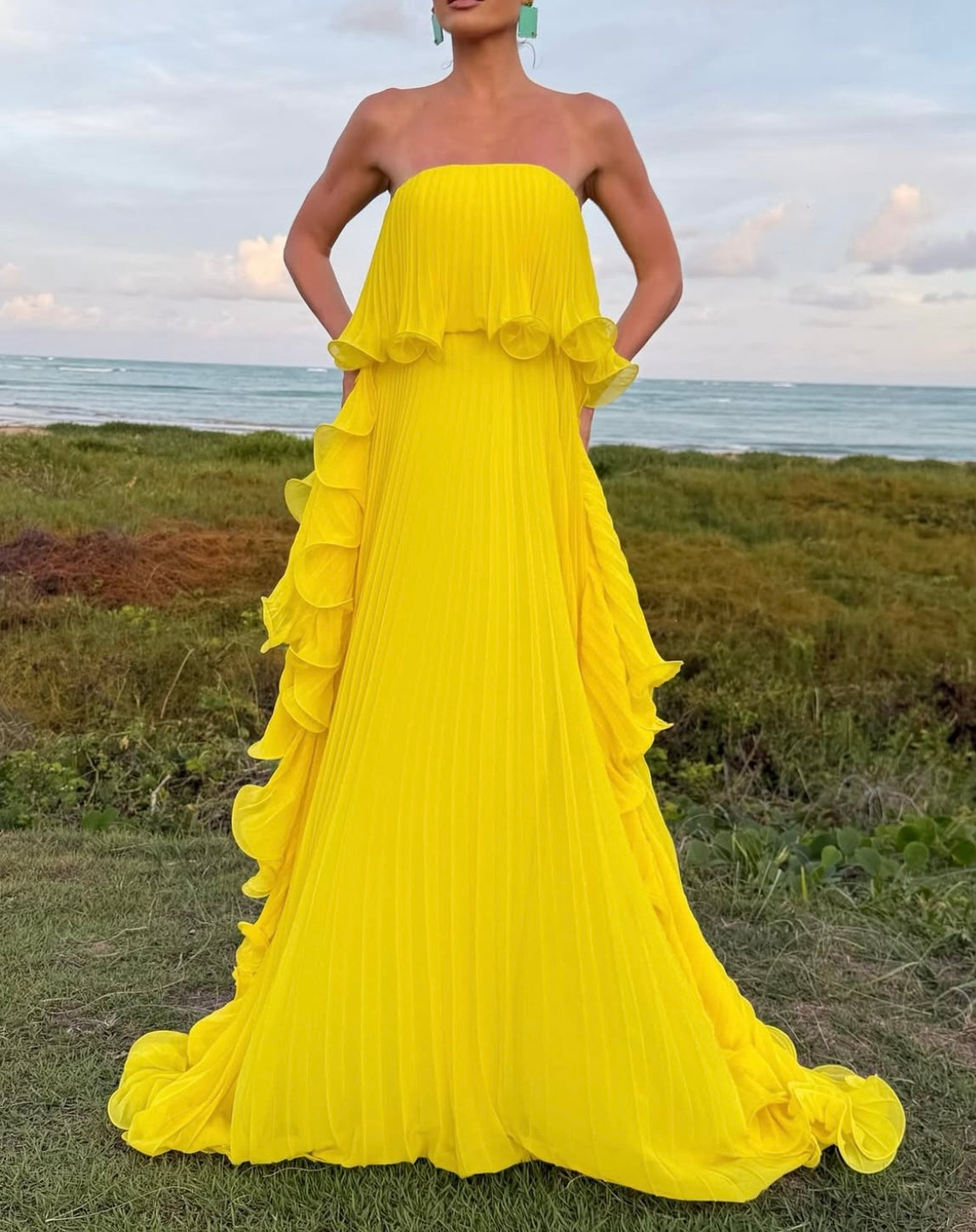 Ravello | Pleated Maxi Dress