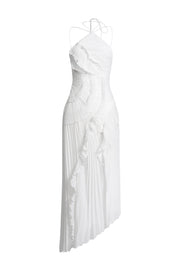 Luna | Robe longue à volants cascade