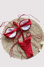 Novalee | Embroidery Split Swimsuit