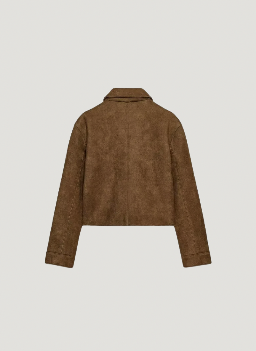 Ivy | Cropped Suede Jacket