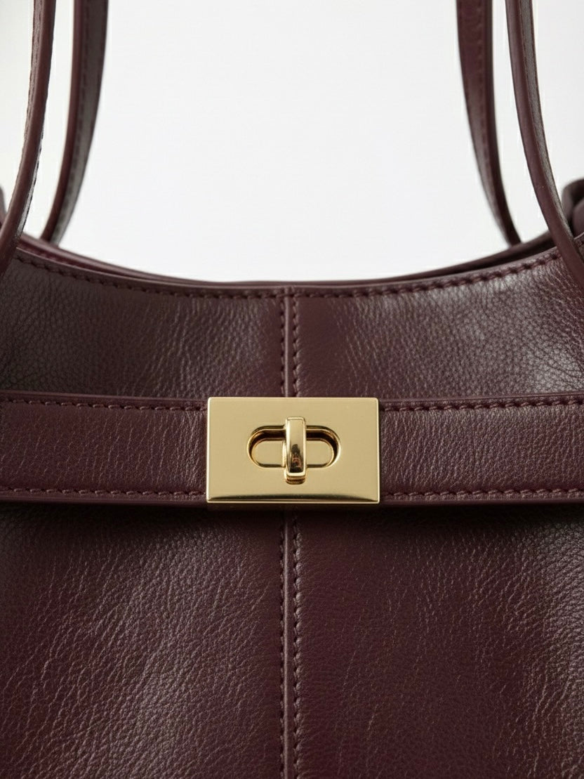 Adele | Leather Shopper Tote Bag