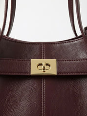 Adele | Leather Shopper Tote Bag