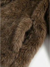 Kataleya | Cropped Oversized Faux Fur Coat