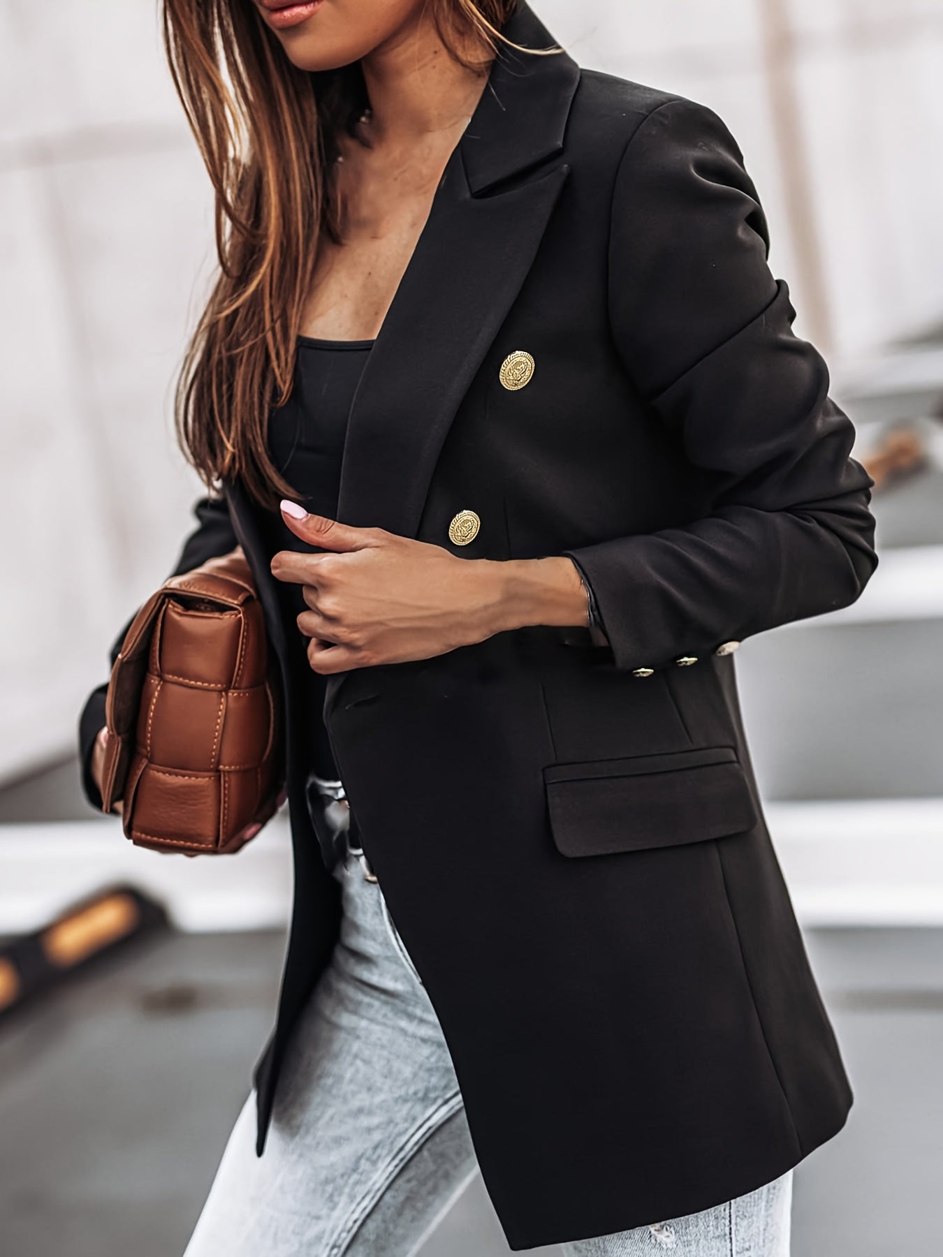 Blazer pour femme avec détails boutonnés