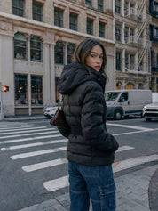 Eleanor | Hooded Puffer Jacket with Belt