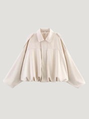 Lara | Suede Bomber Jacket