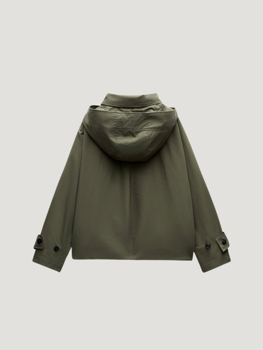 Prairie | Veste courte verte boutonnée