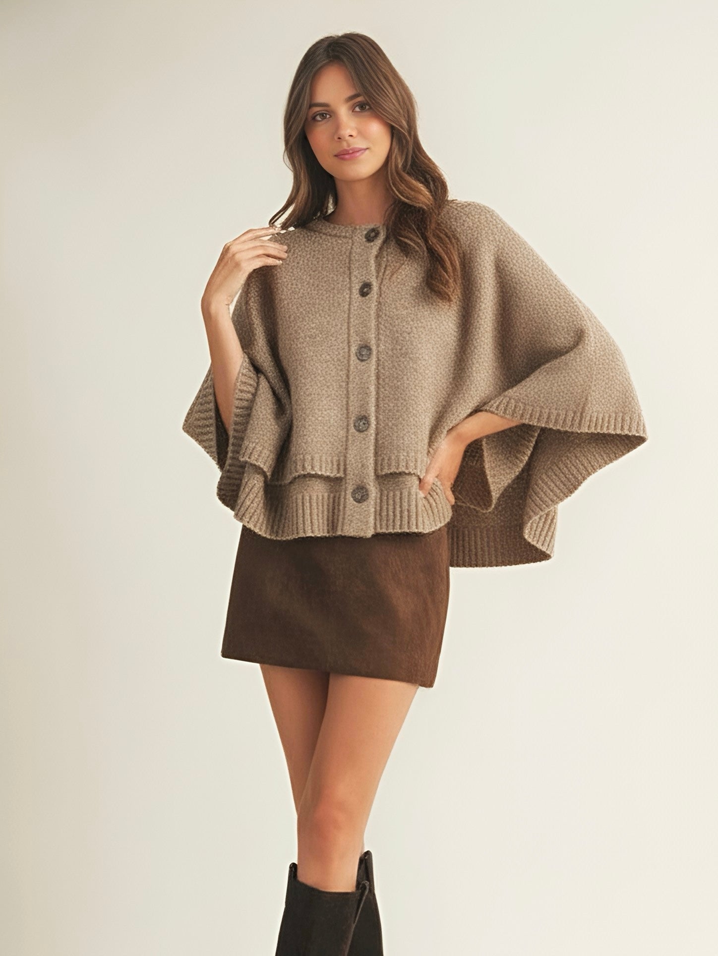 Blake | Pull cape boutonné Blend